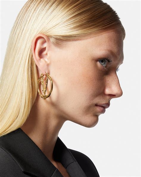 versace virtus earrings|versace necklaces women's.